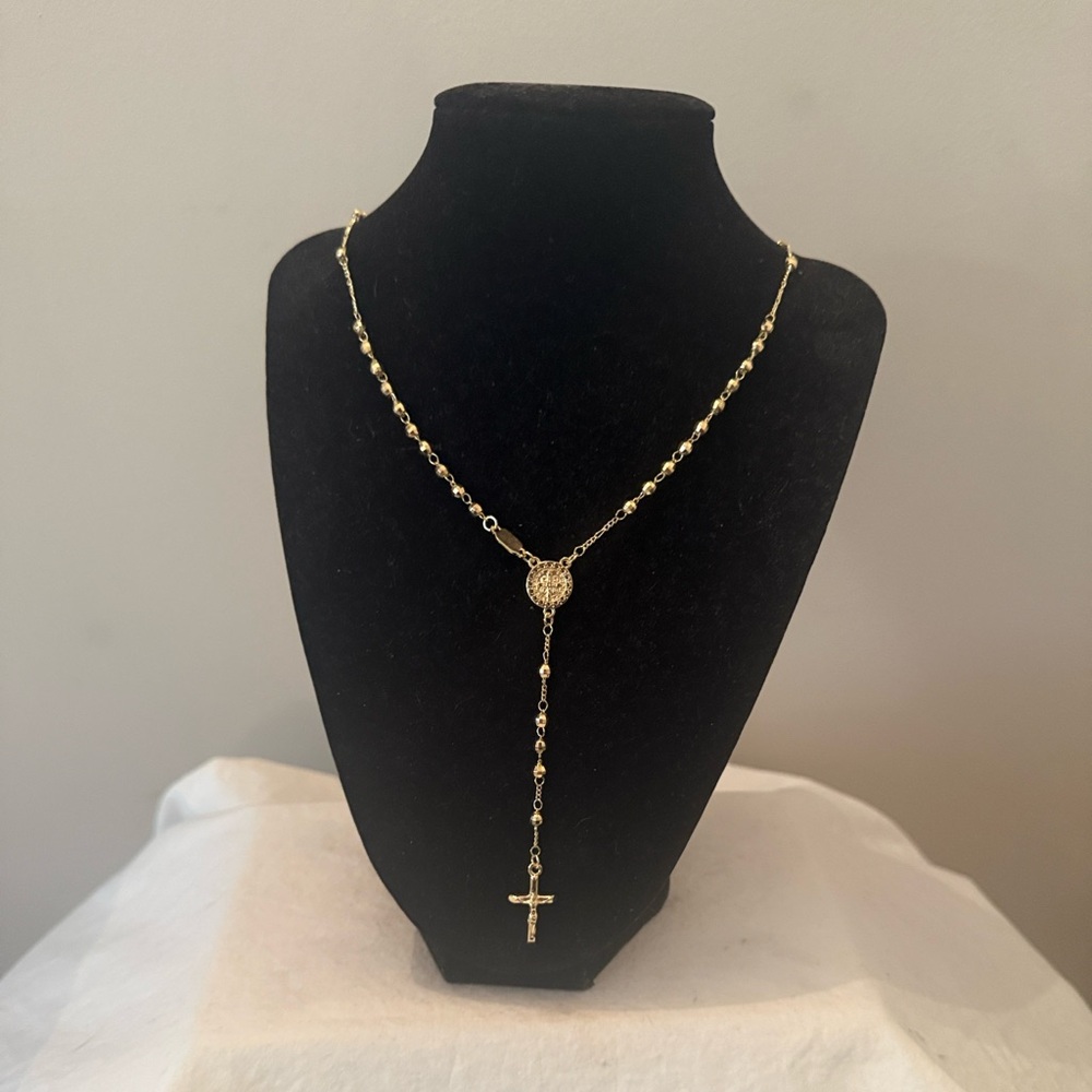 Gold Cross Pendant Necklace